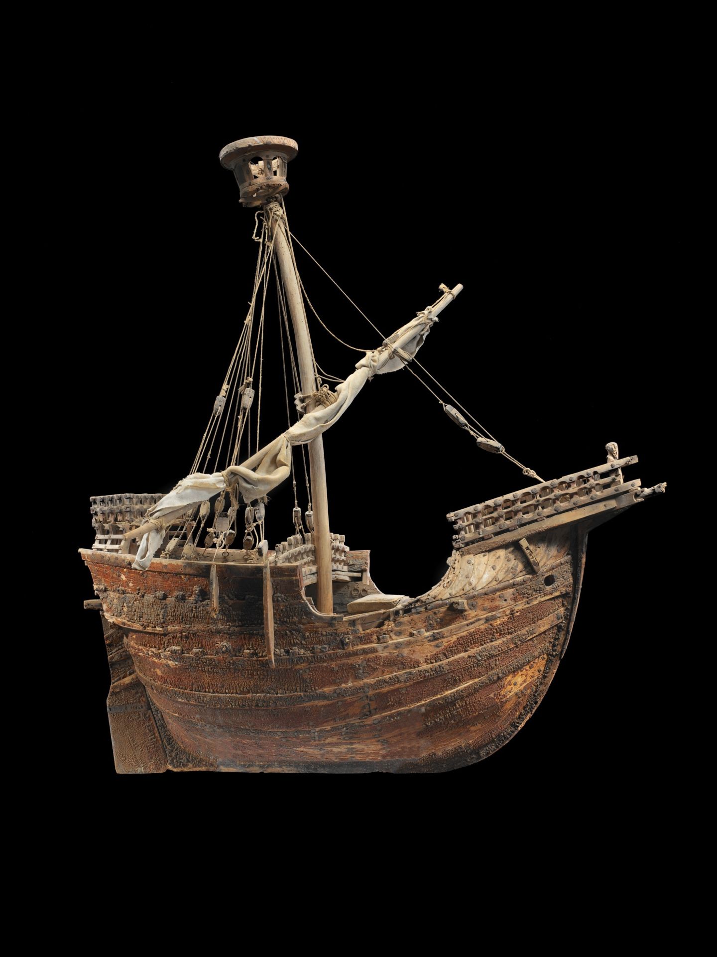 600 honderd jaar oude scheepsmodel Mataró