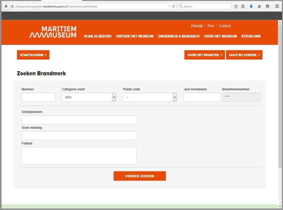 scheepsmetingsregister