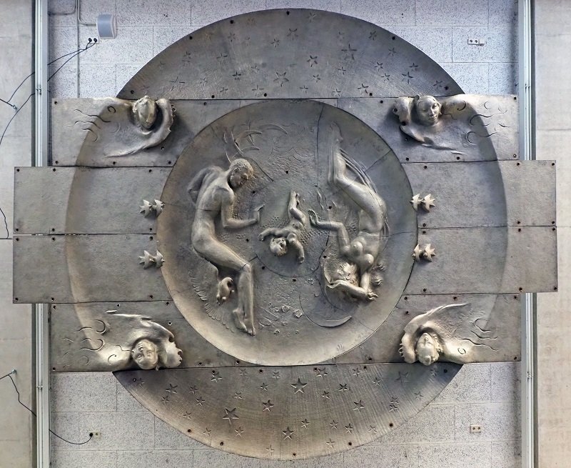 Deel uit plafond van de Nieuwe Amsterdam.