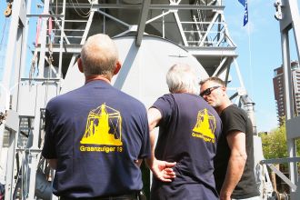 Gerestaureerde graanzuiger is aangekomen in de museumhaven