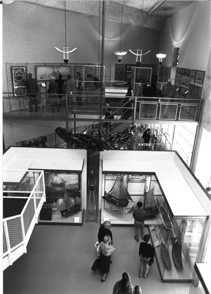 Historisch beeld van een tentoonstelling in 1991