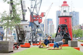 Speelplezier aan de kade van de museumhaven